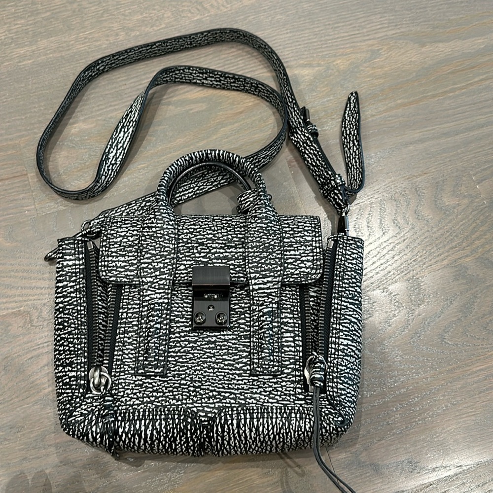 3.1 Phillip Lim Gray Marbled Pashli Mini